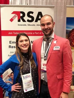 Two medical professionals at RSA conference