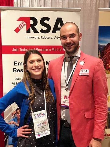 Two medical professionals at RSA conference